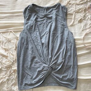 Lululemon cropped tank with front knot